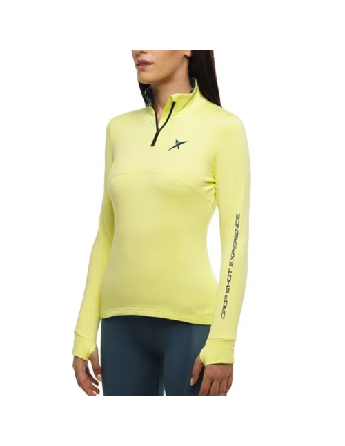 Sudadera Drop Shot Famara Amarilla Mujer | Ofertas de pádel